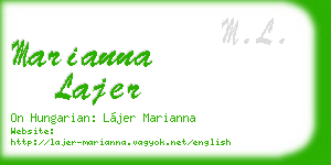 marianna lajer business card